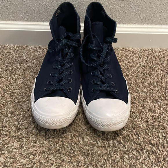 Size 12 Mens Converse CT AS HI Obsidian White Red Sneakers - Picture 5 of 6